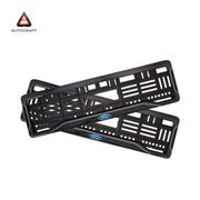 Car Number Plate Gel Frame - Ford - Black Dash