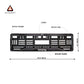 Car Number Plate Gel Frame - Toyota - Black Plain