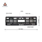 Car Number Plate Gel Frame - Skoda - Black Dash