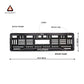 Car Number Plate Gel Frame - Hyundai - Black Dash