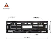 Car Number Plate Gel Frame - Mini Cooper - Black Dash