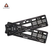 Car Number Plate Gel Frame - Suzuki - Black Dash
