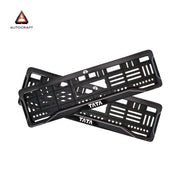Car Number Plate Gel Frame - TATA - Black Dash