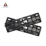 Car Number Plate Gel Frame - TATA - Black Dash