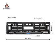 Car Number Plate Gel Frame - Ford - Black Dash