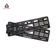 Car Number Plate Gel Frame - Mahindra - Black Dash