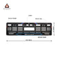 Premium BMW M Performance Car Number Plate Gel Frame – Front and Back Set