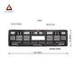 Car Number Plate Gel Frame - Volkswagen - Black Dash