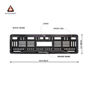 Car Number Plate Gel Frame - Volkswagen - Black Dash thumbnail