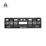 Car Number Plate Gel Frame - Mahindra - Black Dash