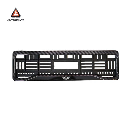 Car Number Plate Gel Frame - Mini Cooper - Black Dash