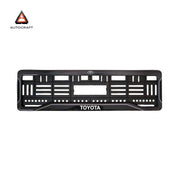 Car Number Plate Gel Frame - Toyota - Black Dash thumbnail