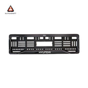Car Number Plate Gel Frame - Hyundai - Black Dash