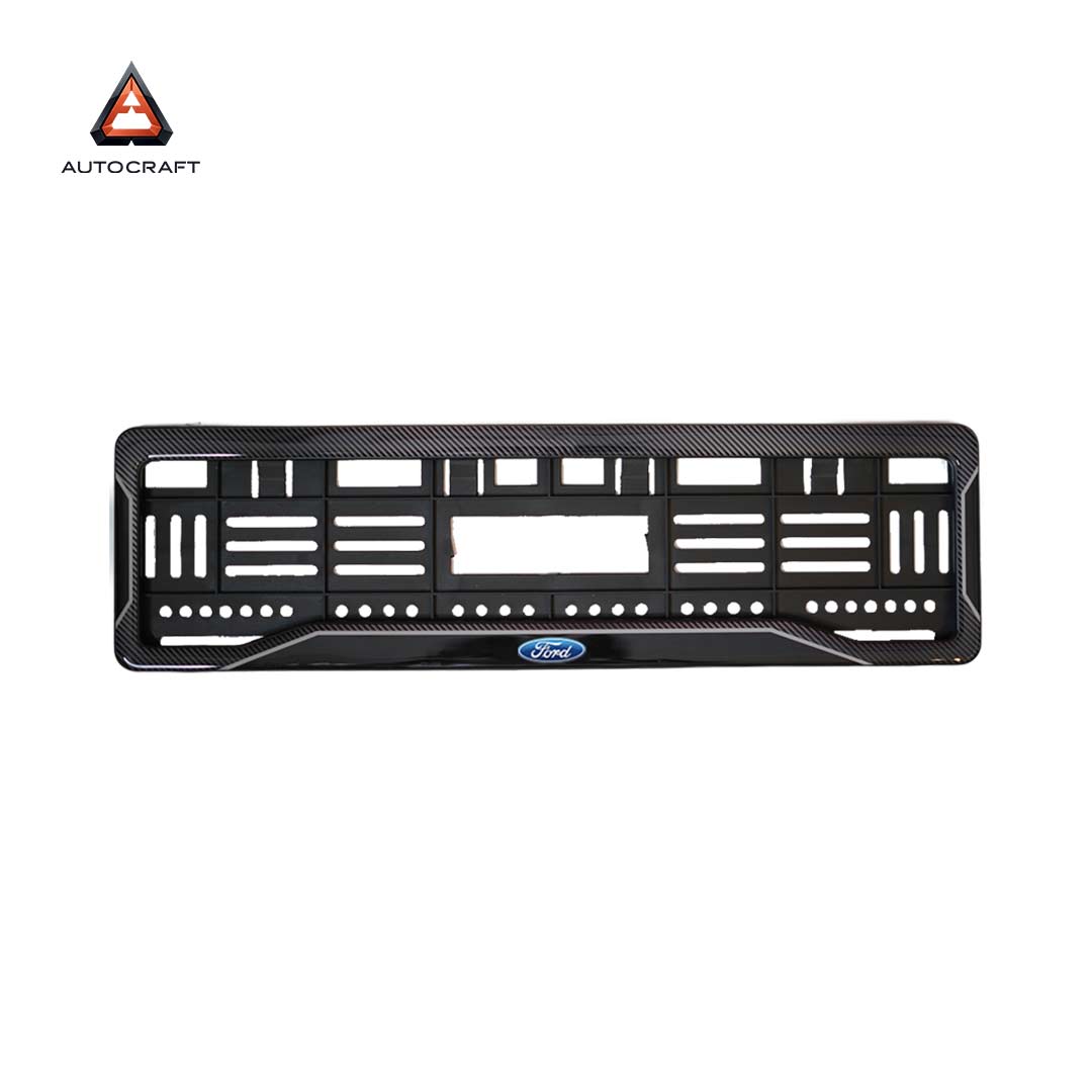 Car Number Plate Gel Frame - Ford - Black Dash