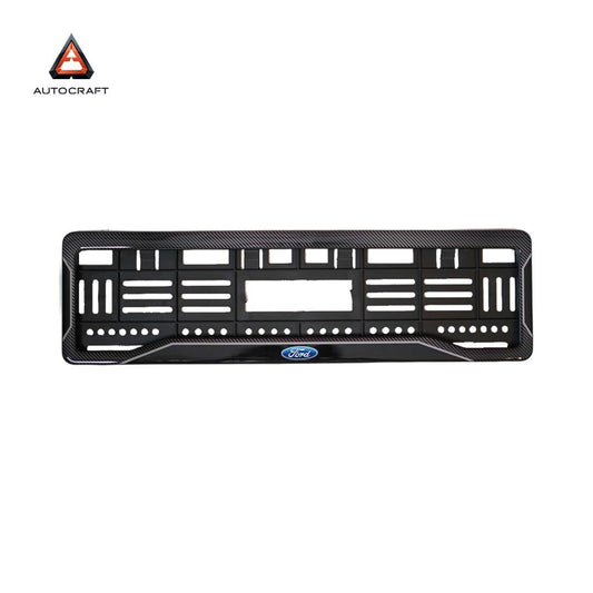Car Number Plate Gel Frame - Ford - Black Dash