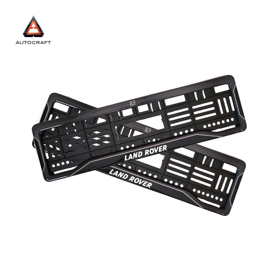 Car Number Plate Gel Frame - Land Rover - Black Dash