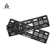 Car Number Plate Gel Frame - Land Rover - Black Dash
