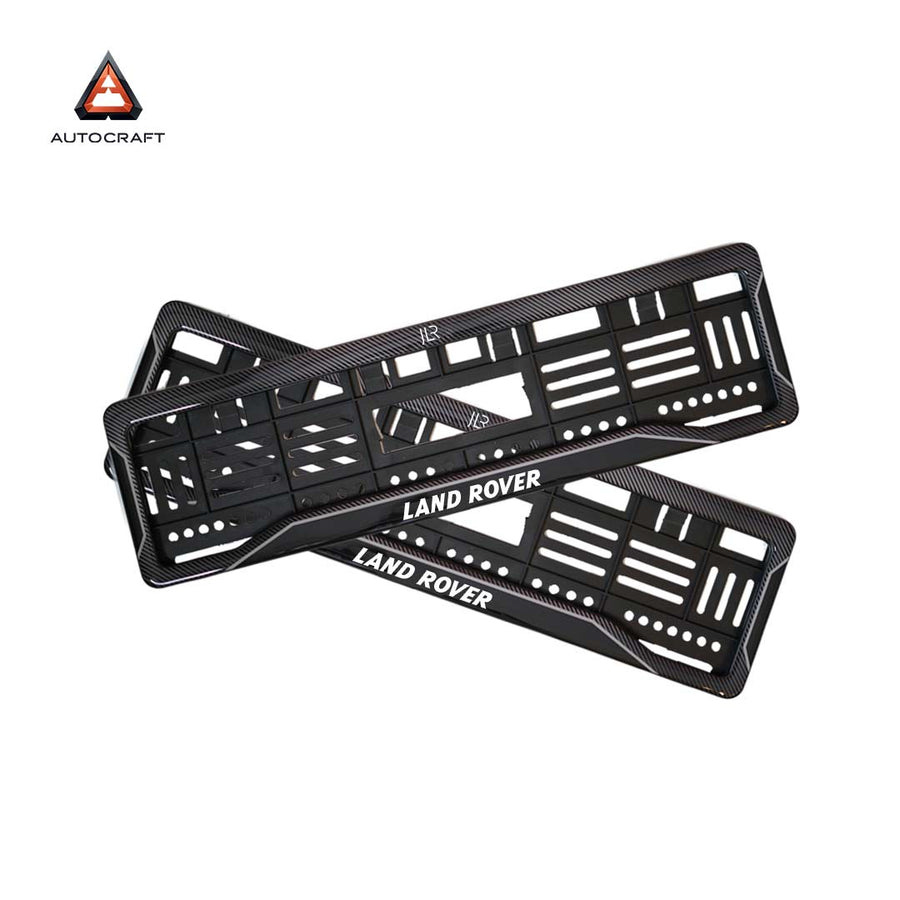 Car Number Plate Gel Frame - Land Rover - Black Dash