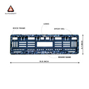Car Number Plate Gel Frame - Nissan - Forged Carbon