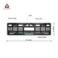 Car Number Plate Gel Frame - Honda - Green Line