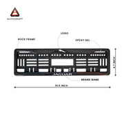 Car Number Plate Gel Frame - Jaguar - Blue and Red Line