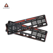 Car Number Plate Gel Frame - Volkswagen - Red Dash