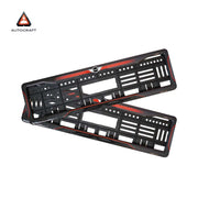 Car Number Plate Gel Frame - Mini Cooper - Red Dash
