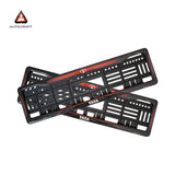 Car Number Plate Gel Frame - TATA - Red Dash