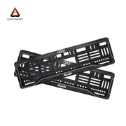 Car Number Plate Gel Frame - Audi - Black Dash