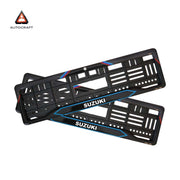 Car Number Plate Gel Frame - Suzuki - Red and Blue