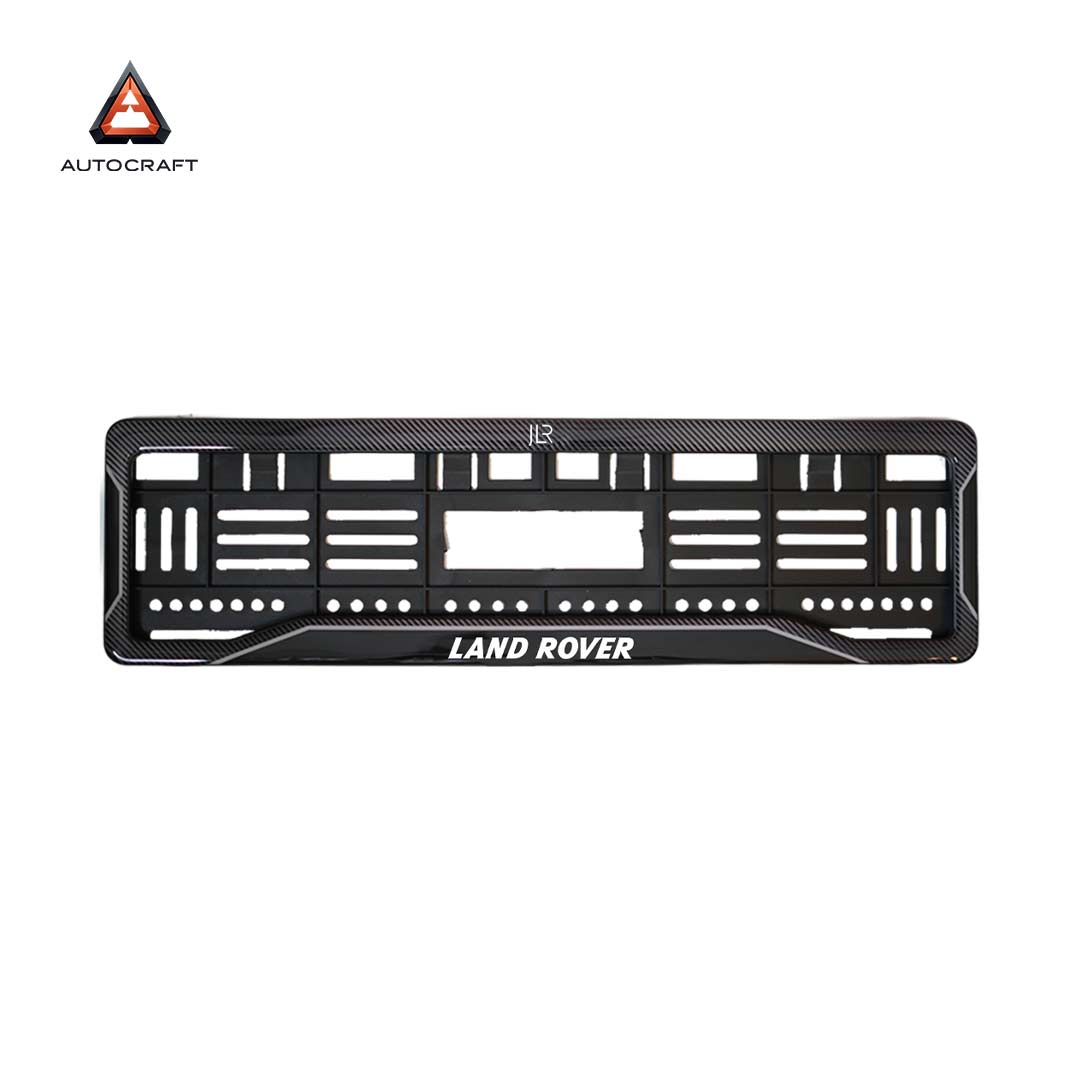 Car Number Plate Gel Frame - Land Rover - Black Dash
