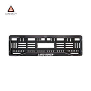 Car Number Plate Gel Frame - Land Rover - Black Dash