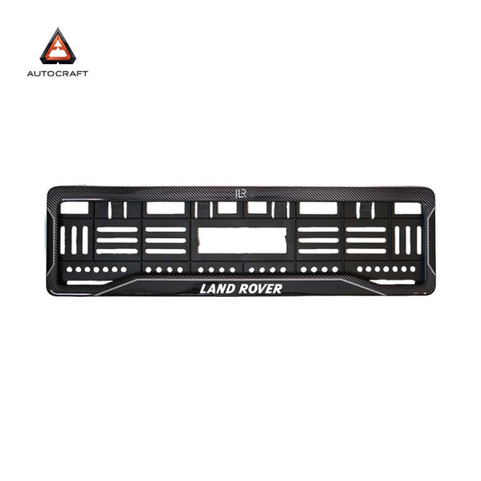 Car Number Plate Gel Frame - Land Rover - Black Dash