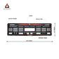 Car Number Plate Gel Frame - Volkswagen - Red Dash