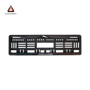 Car Number Plate Gel Frame - Jaguar - Blue and Red Line