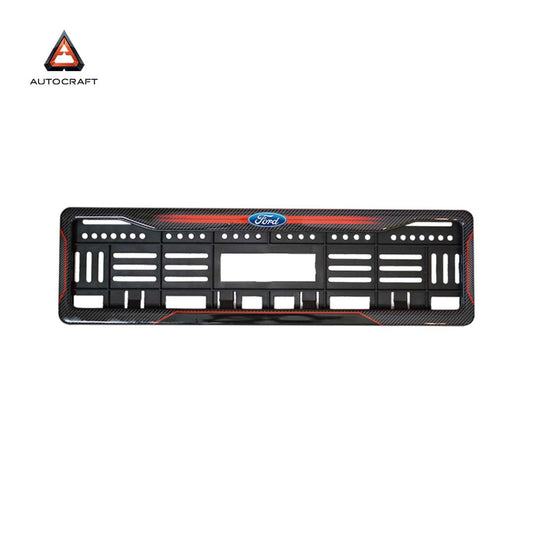 Car Number Plate Gel Frame - Ford - Red Dash