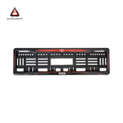 Car Number Plate Gel Frame - TATA - Red Dash thumbnail
