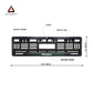 Car Number Plate Gel Frame - Skoda - Red and Blue Line