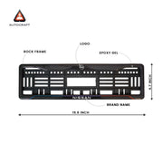 Car Number Plate Gel Frame - Nissan - Blue and Red Lines thumbnail