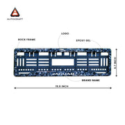 Car Number Plate Gel Frame - Jaguar - Forged Carbon thumbnail