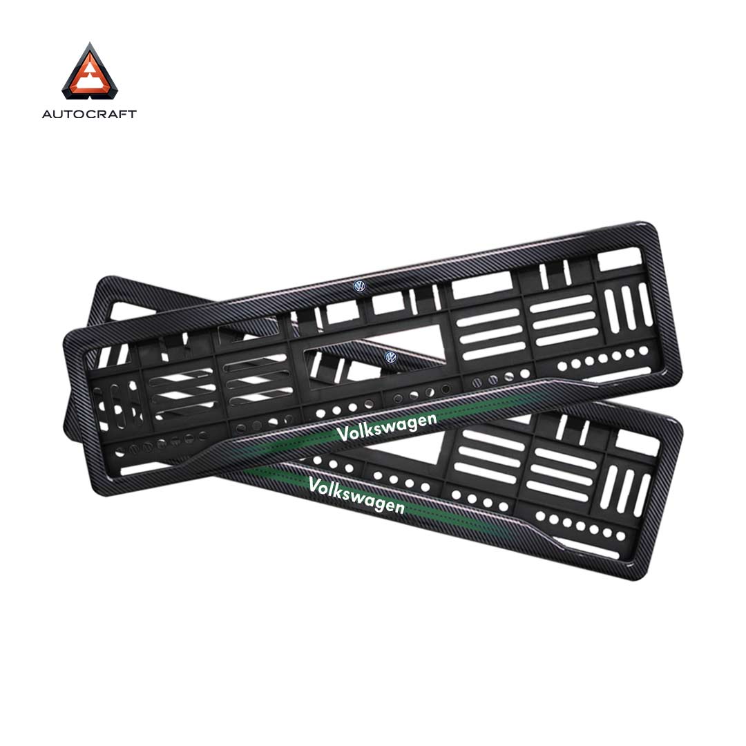 Car Number Plate Gel Frame - Volkswagen - Green Line