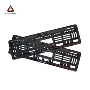 Car Number Plate Gel Frame - Benz - Red and Blue Line thumbnail