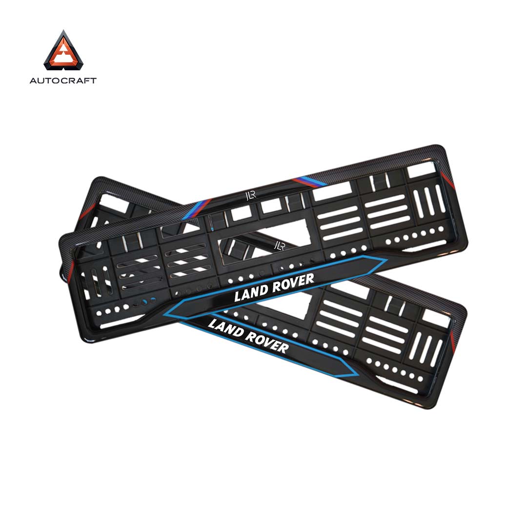 Car Number Plate Gel Frame - Land Rover - Red and Blue