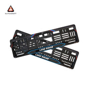Car Number Plate Gel Frame - Land Rover - Red and Blue