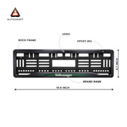 Car Number Plate Gel Frame - Volkswagen - Green Line