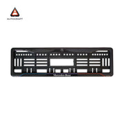 Car Number Plate Gel Frame - Benz - Red and Blue Line thumbnail