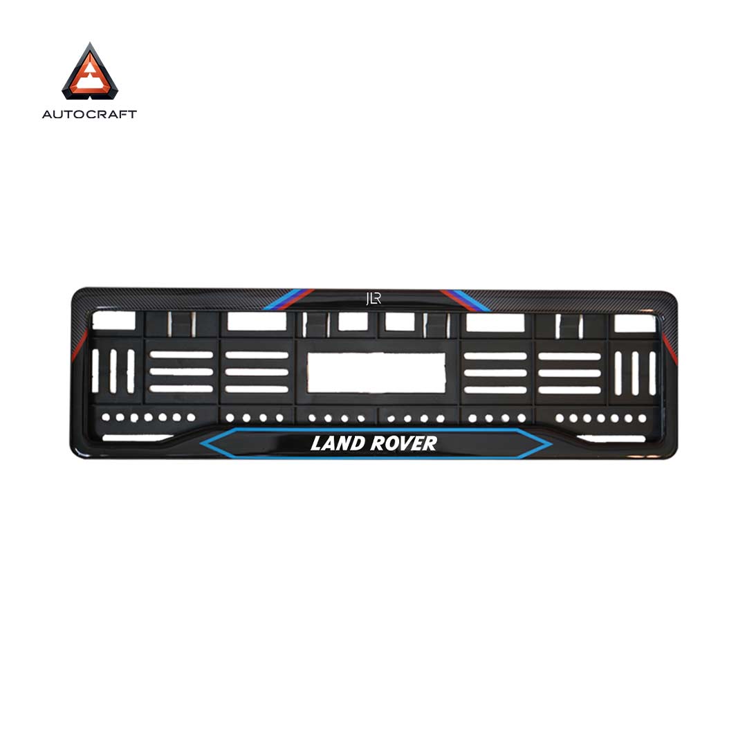 Car Number Plate Gel Frame - Land Rover - Red and Blue