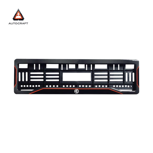Car Number Plate Gel Frame - MG - Red Line