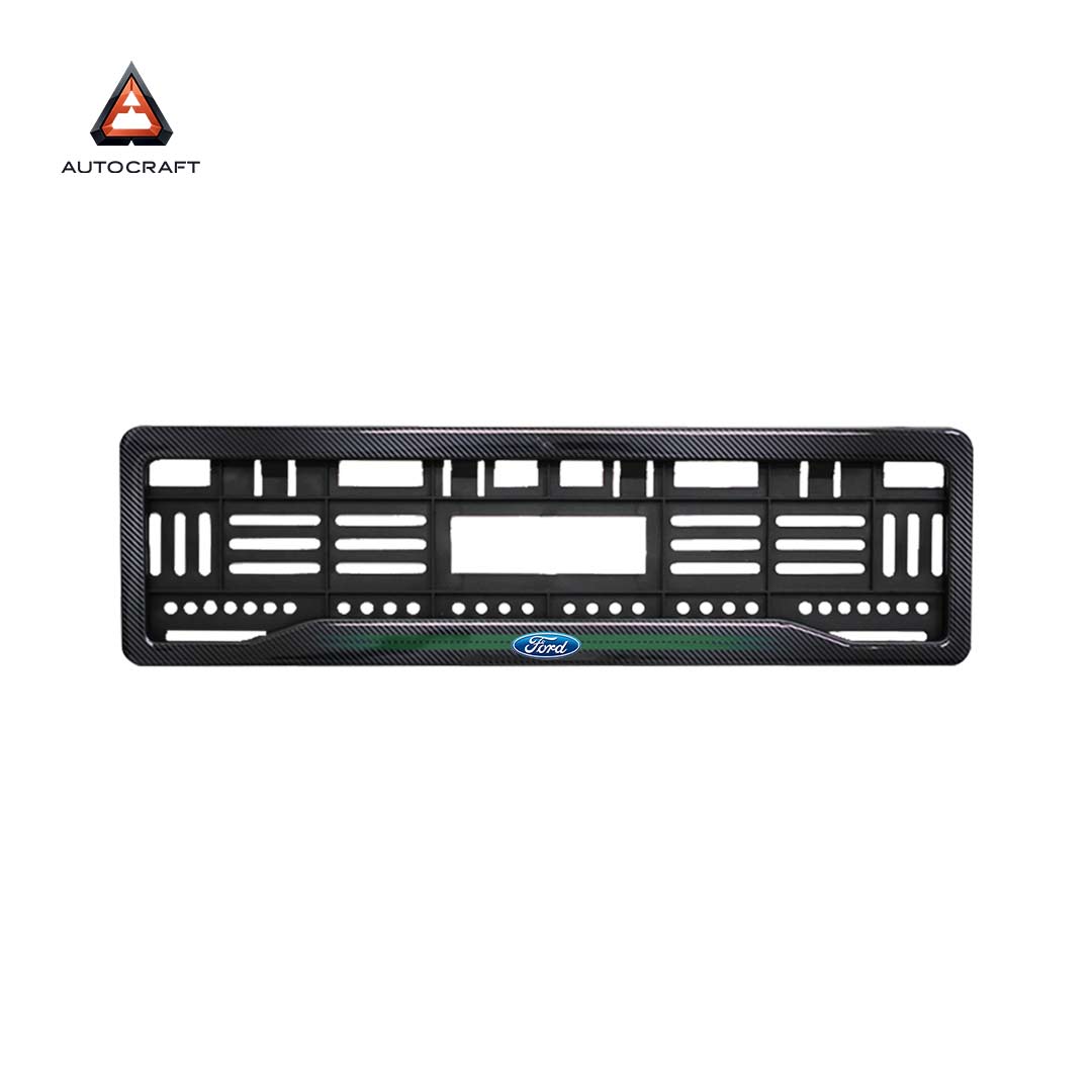 Car Number Plate Gel Frame - Ford - Green Line
