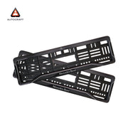 Car Number Plate Gel Frame - Benz - Black Dash
